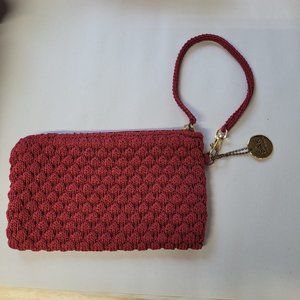 Elegant Red Crochet Wristlet